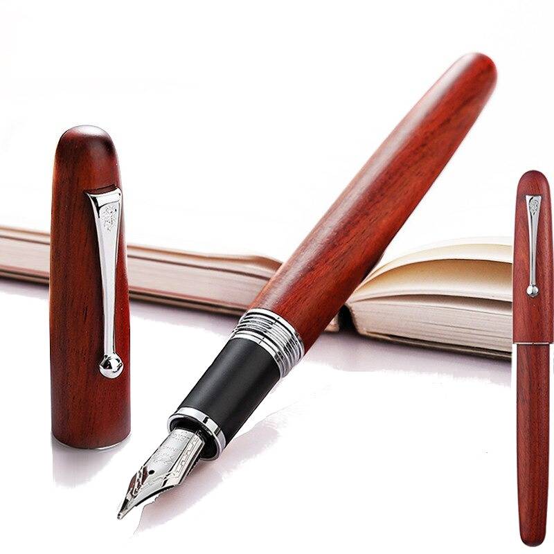 stylo bois cuir signature