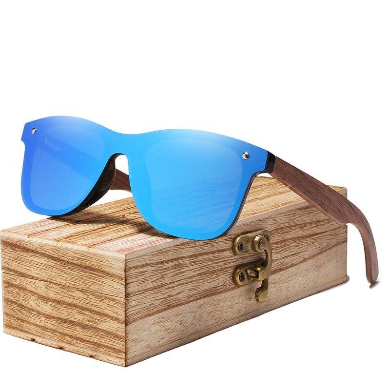 lunettes de soleil en bois skateboard