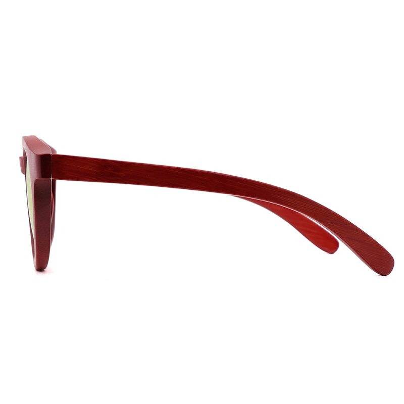lunette bois bordeaux rouge