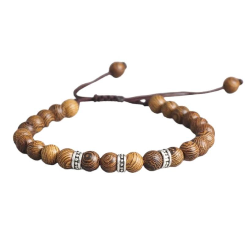 bracelet en bois bouddhiste