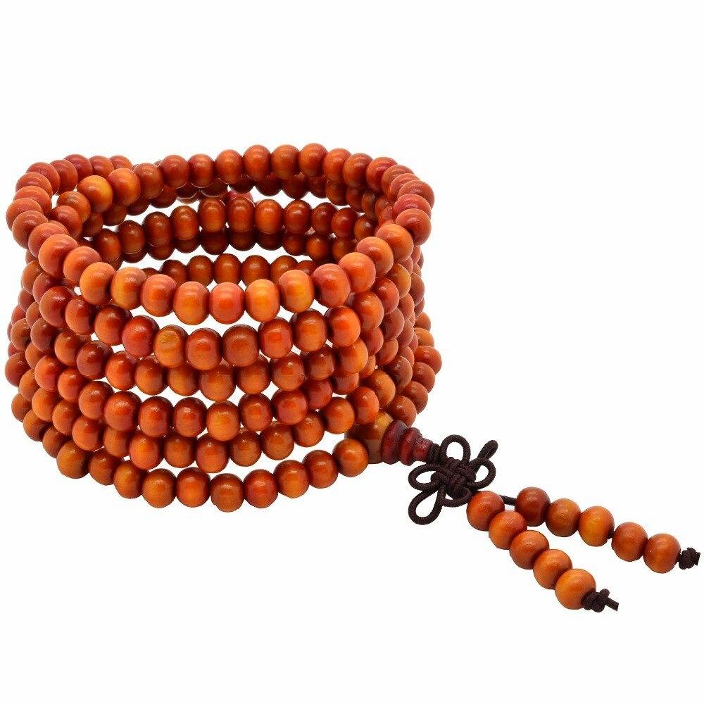 bracelet bois orange