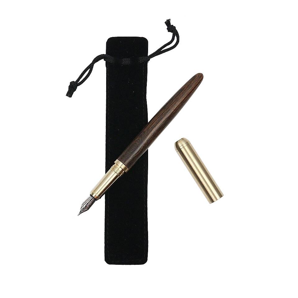 stylo plume en bois tourne